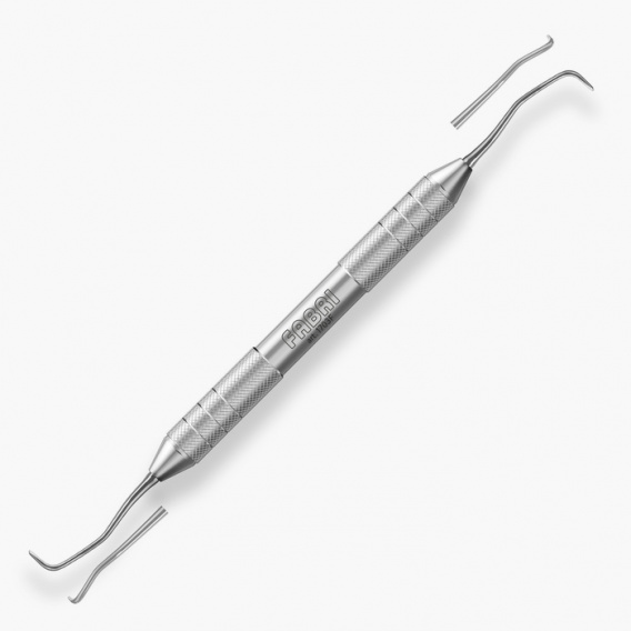 Кюретка для верхней челюсти Fabri №1703F, эргономичная ручка (10 мм) фото 1